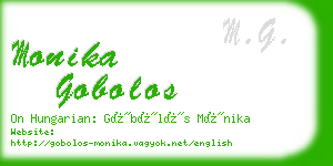 monika gobolos business card
